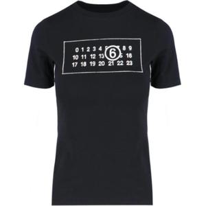 Футболка женская черная Mm6 Maison Margiela