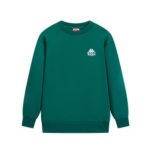 Свитшот Unisex Crew Neck Moderate Regular Kappa, зеленый