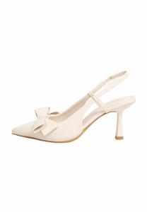 Классические туфли на каблуке REGULAR FIT - BOW MID POINTED TOE COURT FIT Friends Like These, кремовый