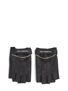 Karl Lagerfeld Черные перчатки без пальцев