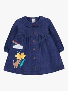 Детское платье-сарафан Baby Mary из органического хлопка с вышивкой Frugi