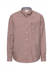 Camel Active Рубашка с длинными рукавами и нагрудным карманом красного цвета