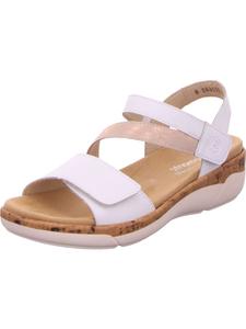 Сандалии на плоской подошве remonte, цвет weiss/rosegold/weiss