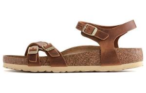 Сандалии Kumba Oiled Leather Narrow Fit 'Cognac' Women's Birkenstock, Brown