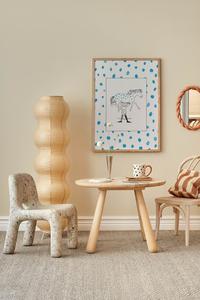 Плакат пеппи в синие точки Postery, 50x70 см, синий