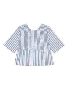 Блузка в полоску Ganni, синий