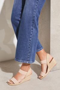 Эластичные босоножки-эспадрильи на низкой танкетке Lipsy, розовый