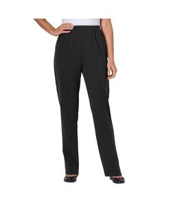 Женские высокие трикотажные брюки Within, удобные в носке, с эластичным поясом Woman Within, Black