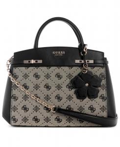 Сумка-мессенджер Melinda Logo Medium Tri Comp GUESS, Black Logo