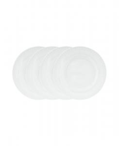 Набор из 4 тарелок для салата Everyday Whiteware с декоративными бусинами Fitz and Floyd, White