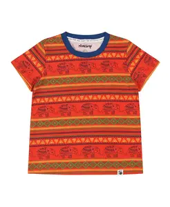 Детская футболка с короткими рукавами и принтом Suave Mixed Up Clothing, красный