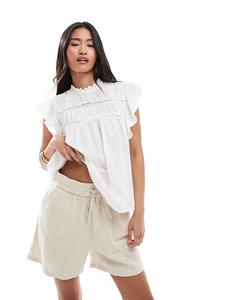 шорты с завязкой спереди в цвете «камень»