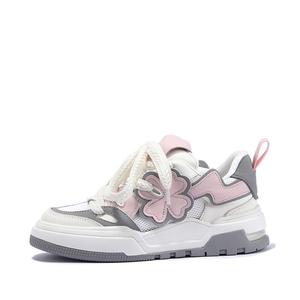 Кеды BELLALILY Skateboard Shoes Women's Low-Top, белый