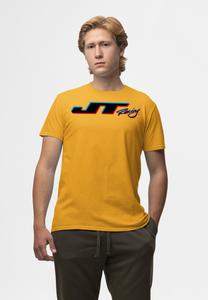 Футболка с принтом JT RACING 3D LOGO Henry Tiger, горчично-желтый