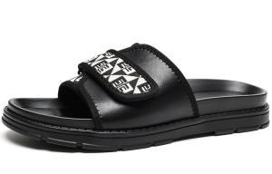 Шлепанцы мужские черный/белый Trumppipe