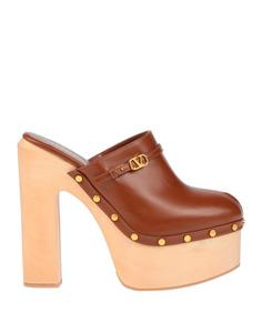 Сабо Valentino Garavani, коричневый