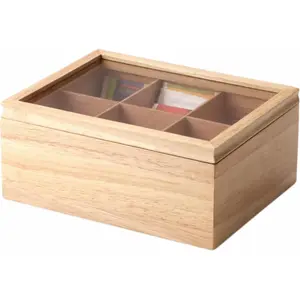 Коробочка для чая Continenta, (1 шт.), ручная работа, цвет natur