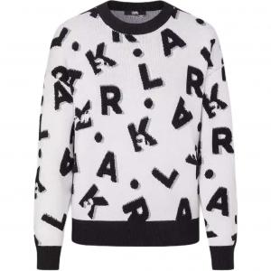 Свитер KARL LAGERFELD женский KARL LAGERFELD/Karl Lagerfeld Jeans, черный/белый