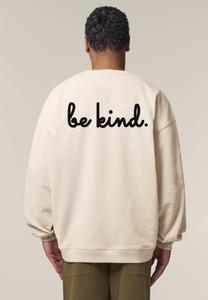 Толстовка BE KIND BACK EMBROIDERY UNISEX OVERSIZE Mira Paris, кремовый