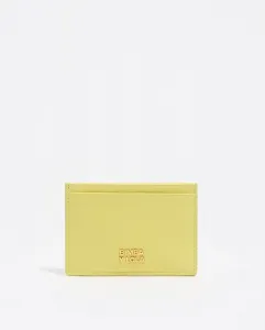 Женский кошелек из кожи кислотно-желтого цвета Bimba y Lola