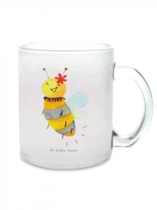 Прозрачная кружка с рисунком пчелы и цветов (что уж там говорить). Mr. & Mrs. Panda