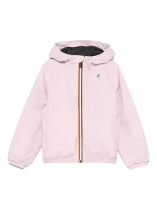 Куртка с капюшоном и застежкой-молнией спереди K Way Kids, розовый