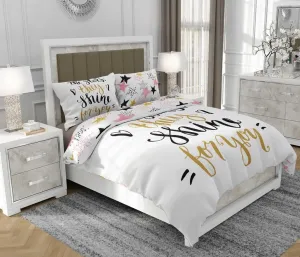 Постельное белье 200х220 см + 2х70х80 см, 3-х предметное, 100% хлопок, сатин, молния, разноцветное - | So.9018 SOVIO