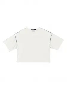 Футболка с контрастной строчкой Bimba y Lola, белый