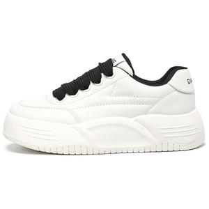 DAPHNE Женские низкие скейтерские кеды бежево-черные, цвет Beige Black