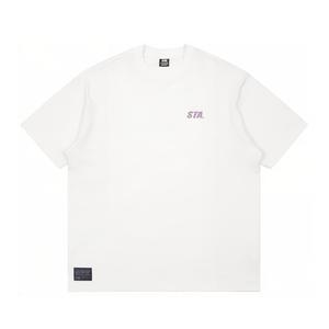 Футболка унисекс STA, белый/фиолетовый diamond