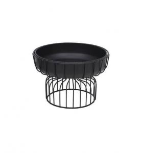 Сервировочный поднос Ambia Home, 20 см, черный