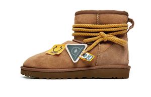 Ботинки зимние женские UGG Classic Mini Silent In The Wilderness, коричневый