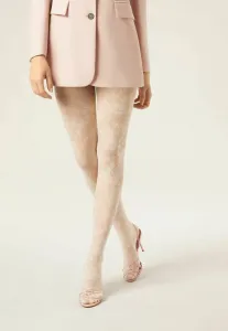 Прозрачные колготки с цветочным принтом плотностью 40 ден. Calzedonia, White