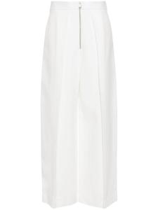 KHAITE брюки Marine строгого кроя с заниженной талией, белый