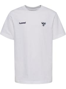 Hummel Футболка с графическим принтом, длина рукавов с короткими рукавами, белого цвета