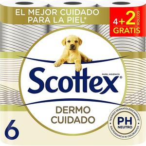 Дермо Уход 6 Рулонов Scottex