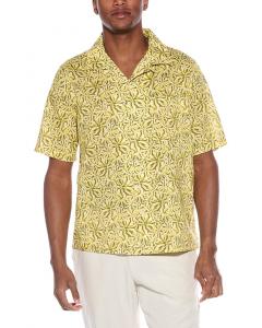 Рубашка Onia Air Convertible из льняной смеси для отпуска, желтый