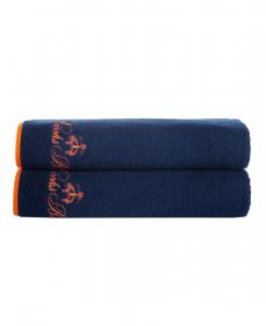 Комплект банных принадлежностей из турецкого хлопка contrast frame, 2 предмета Brooks Brothers, Navy