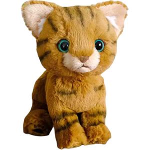 Милый мягкий и очаровательный плюшевый тигр-кот, высота около 16,5 см SUNLEMONORIGINAL, tiger cat p-8722