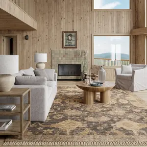 Ковер Marigold Vintage Tasseled Area Rug nuLOOM, 91x152 см, темно-коричневый