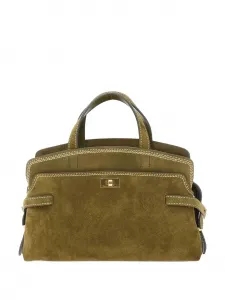 Сумка через плечо с двумя ручками и верхней застежкой на молнии Anya Hindmarch, зеленый