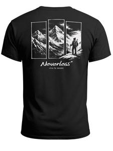 Neverless Футболка 'viva la monte' в черном цвете