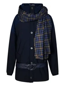 Пальто с шарфом MARBELL, синий