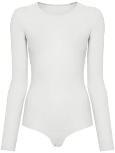 Боди с принтом MM6 Maison Margiela, серый