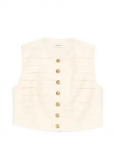 Жилет на пуговицах Kinsley Sandro, бежевый