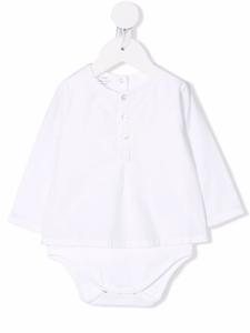 Knot боди с пуговицами, белый