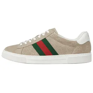 Женские кроссовки ACE Low top Skateboard Oat GUCCI, [Printed]Original Shoe Box Included