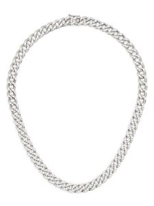 Колье из белого золота с бриллиантами ROSEKEY, серебряный