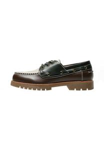 Туфли-лодочки THREE-TONE MOC TOE Bershka, черный