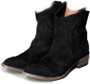 Ковбойские сапоги для женщин, женские ковбойские сапоги на низком каблуке, удобные носимые ботильоны на осень и зиму, теплые и комфортные Generic, Black
